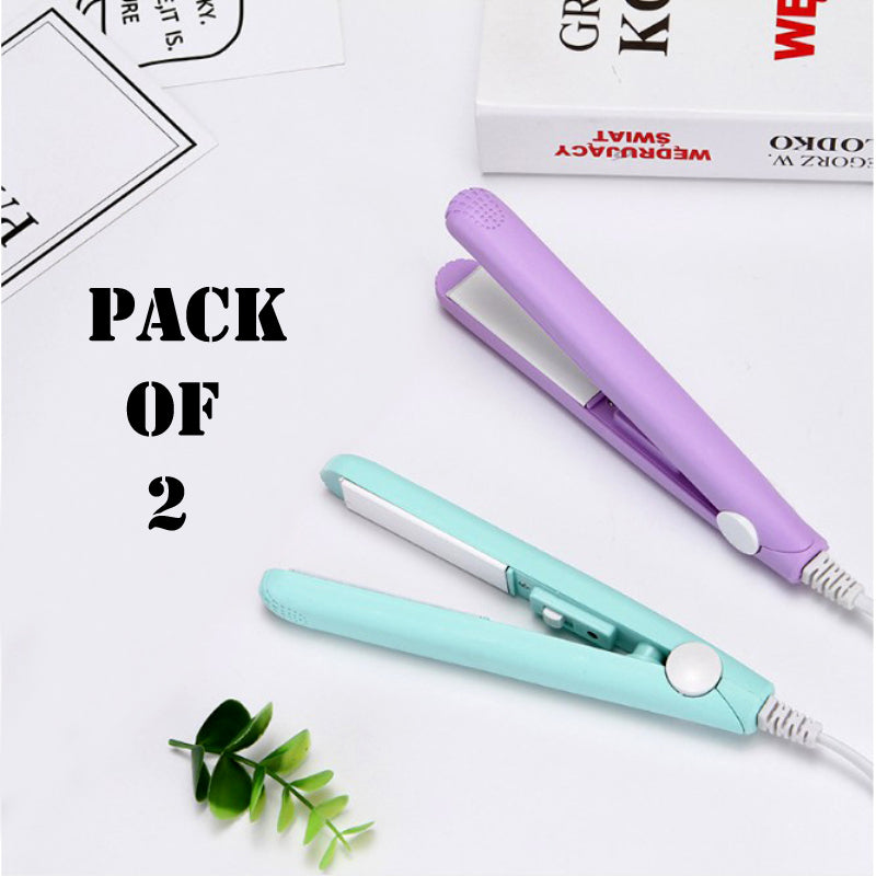 Pack Of 2 Best Quality Mini Portable Hair Straighteners