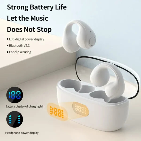 Ear Cuff Wireless Earbuds Bluetooth 5.3 With Earhooks