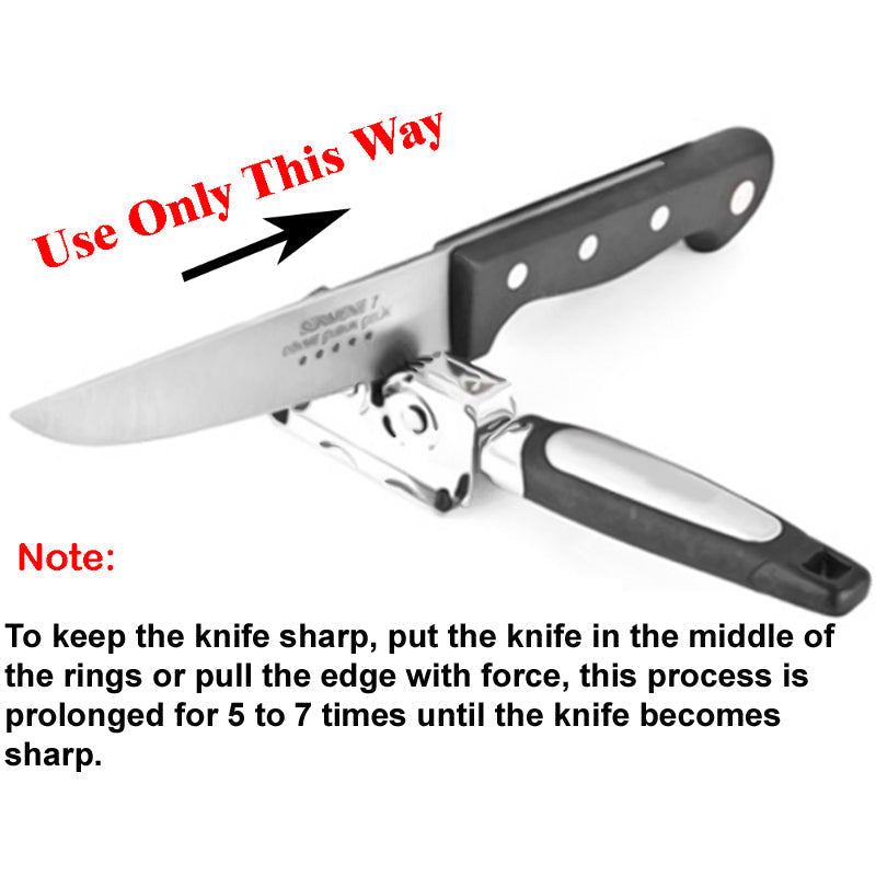 Easy Grip Stainless-Steel Mini Knife Sharpening Tool