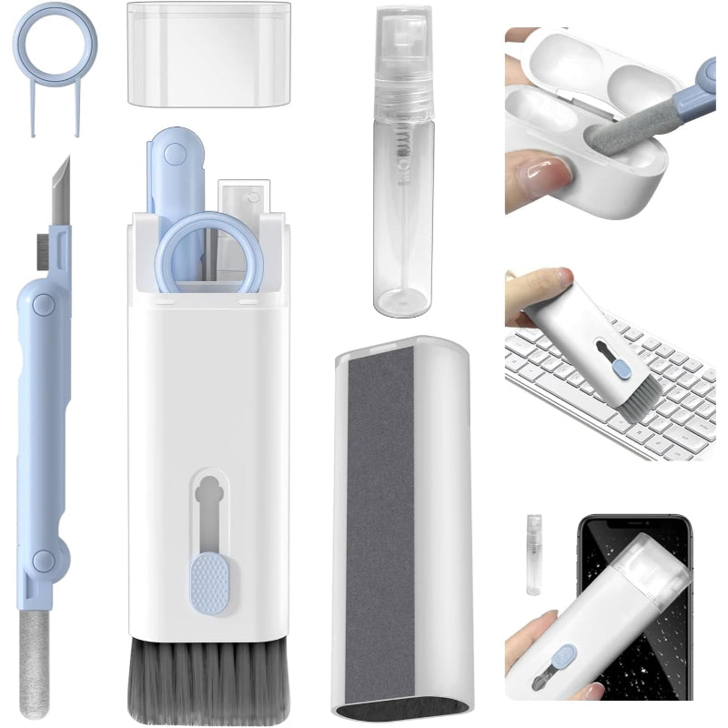 Mini Portable Multi-Functional 7 In 1 Cleaning Tool Kit