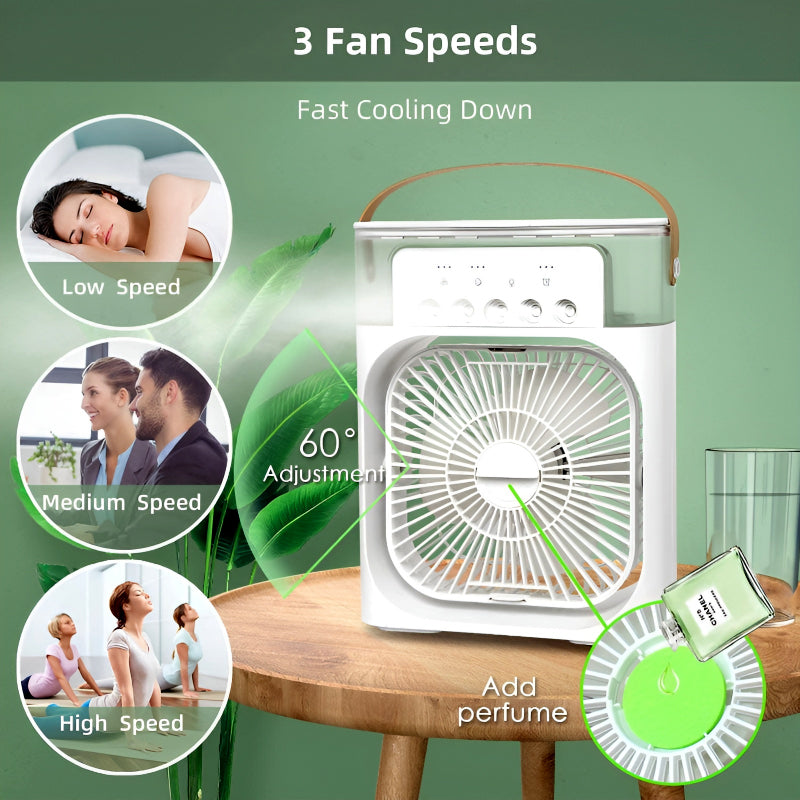 4-In-1 Multi-Functional Portable Air Cooling USB Fan