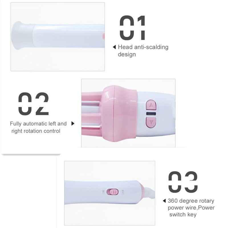 Automatic Hair Curler Rotating Rolling Iron