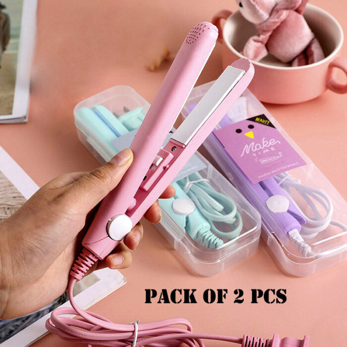 Pack Of 2 Best Quality Mini Portable Hair Straighteners