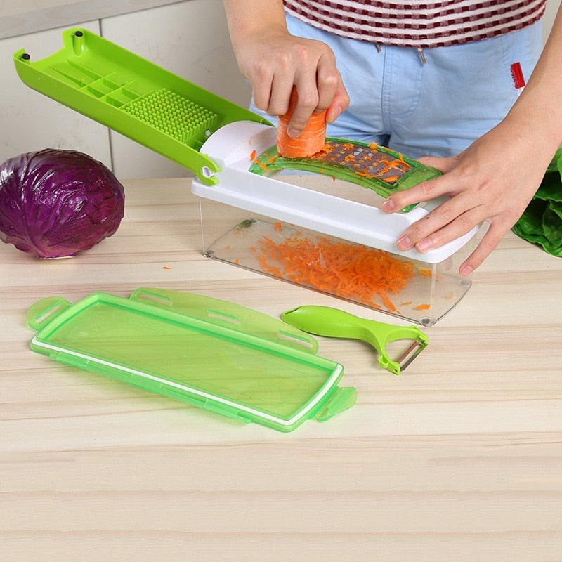 12pcs Set Nicer Dicer vegetable cutter