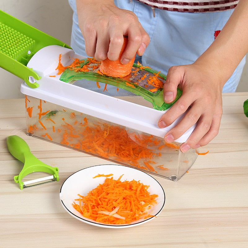 12pcs Set Nicer Dicer vegetable cutter