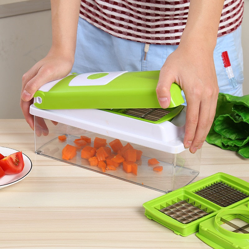 12pcs Set Nicer Dicer vegetable cutter