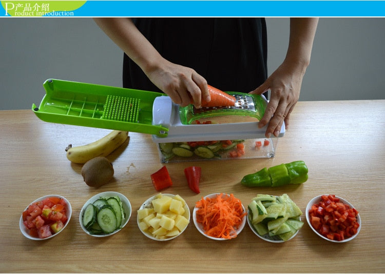 12pcs Set Nicer Dicer vegetable cutter