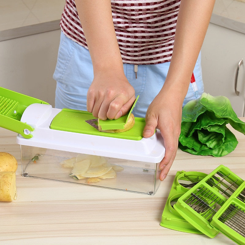 12pcs Set Nicer Dicer vegetable cutter