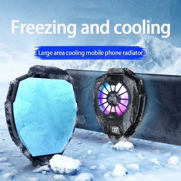 MEMO DL05 Instant Heat Dissipation Phone Cooling Radiator Fan With Temperature Display