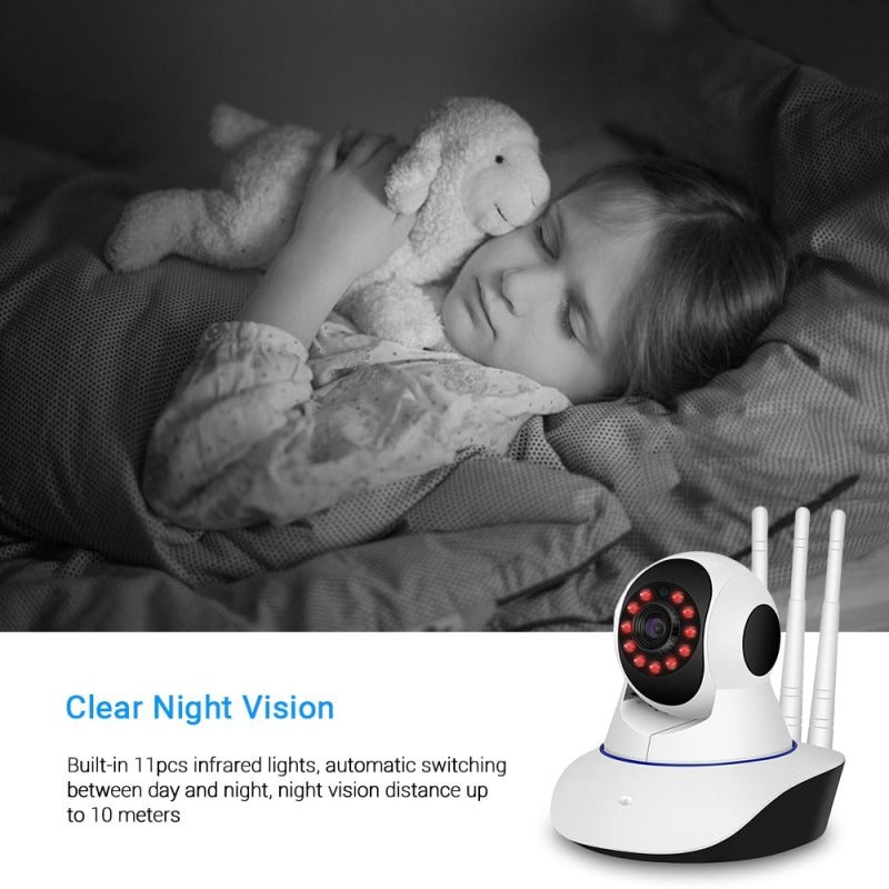 HD 1080P WiFi IP Camera Night Vision Smart  Baby Monitor