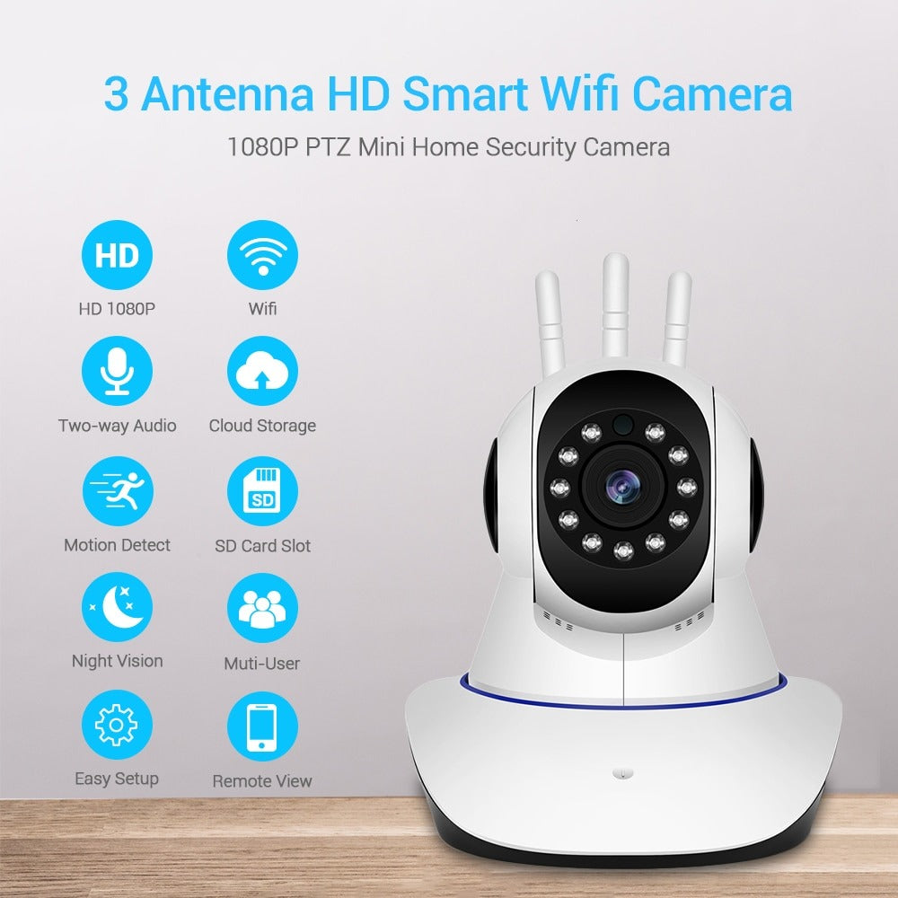 HD 1080P WiFi IP Camera Night Vision Smart  Baby Monitor