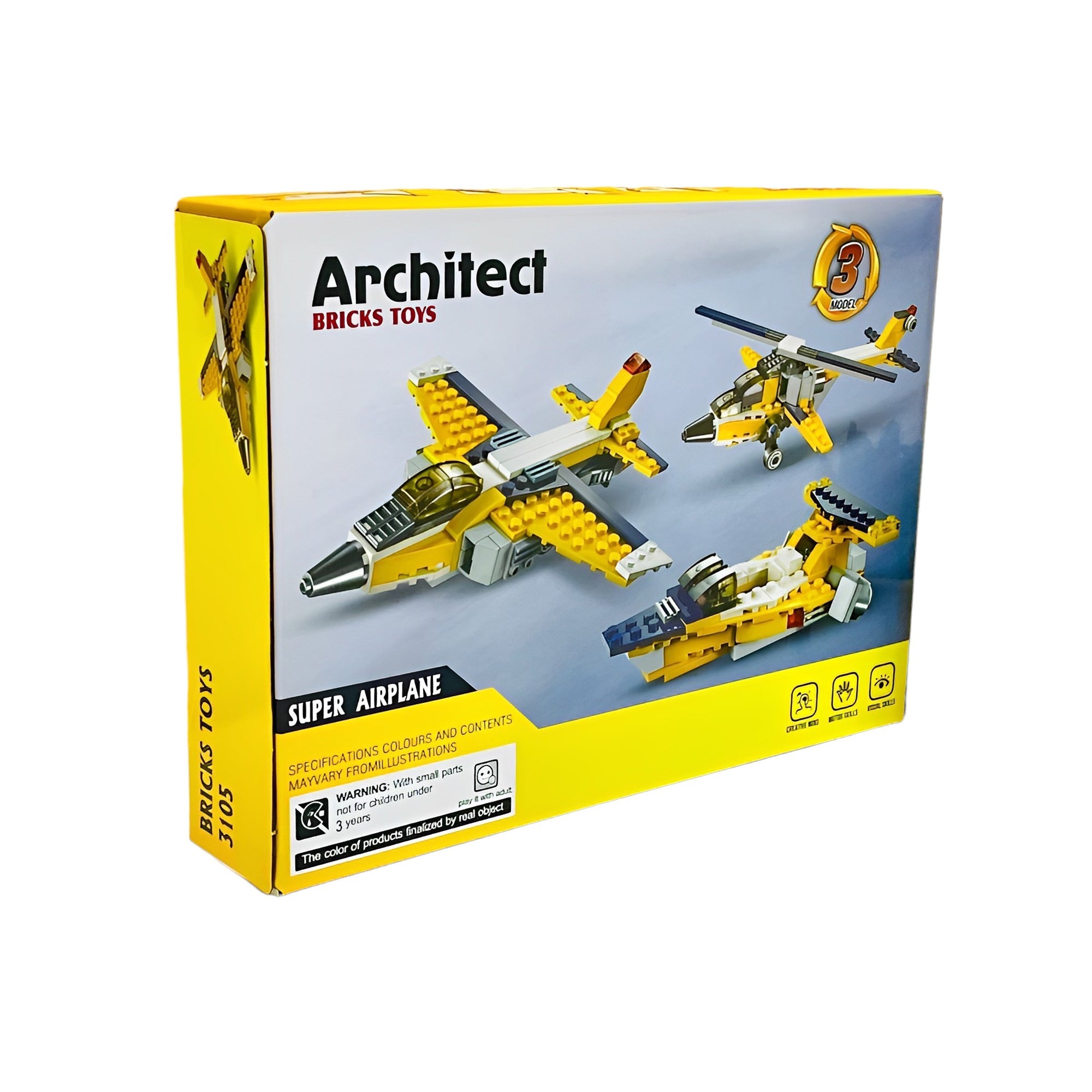 130Pcs Airplane Blocks Toy Set