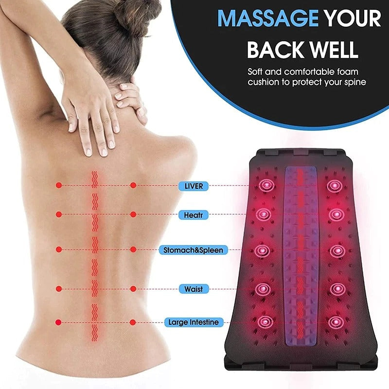 Back Massager Stretcher Chiropractic Lumbar Fitness Equipment