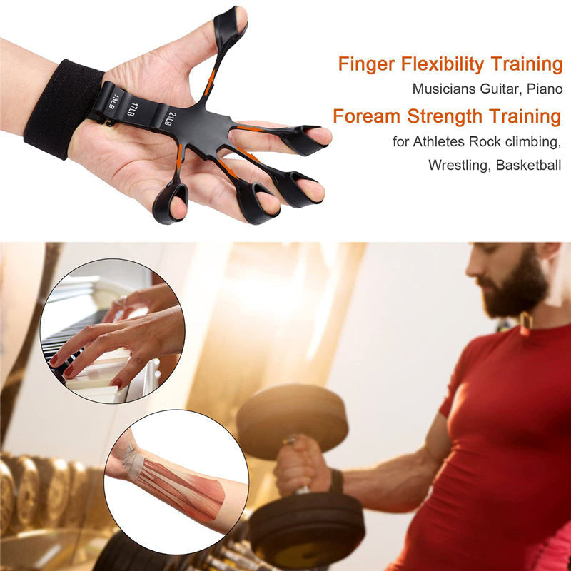 Pack Of 2 High-Quality Silicone Finger Trainer Comfortable And Easy Grip Hand Strengthener