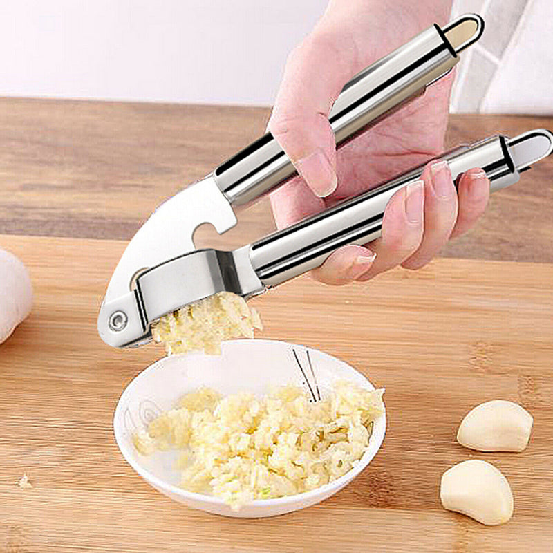 Eco-Friendly Stainless Steel Manual Operate Garlic Press