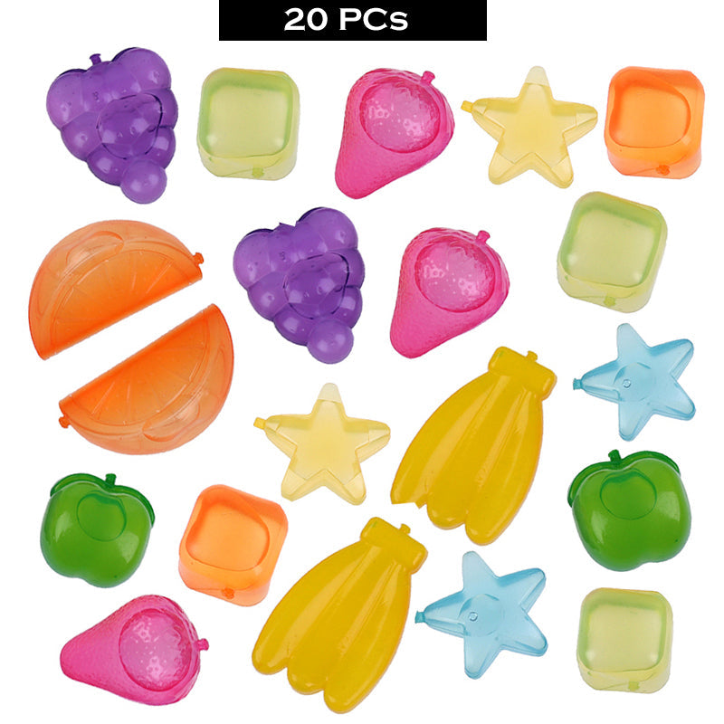 2 Packs Reusable Multi-Shaped Silicone Ice Cubes