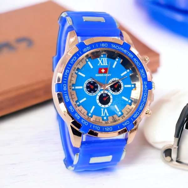 Latest Design Sports Rubber Straps Watch For Men And Boys