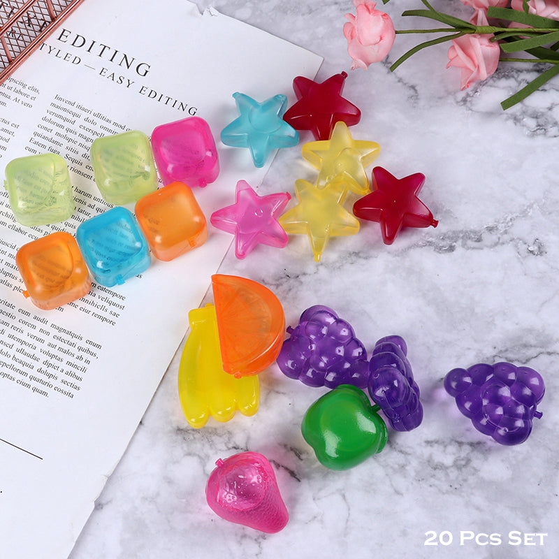 2 Packs Reusable Multi-Shaped Silicone Ice Cubes