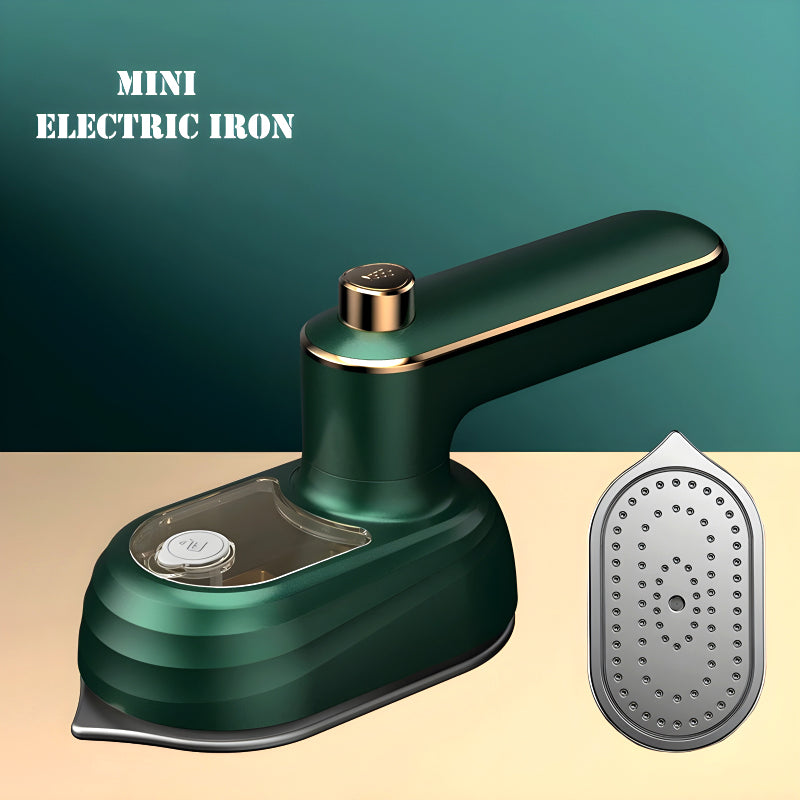 Mini Compact EV Porcelain Gold Electric Iron Effortless Precision For Efficient Dry And Wet Ironing