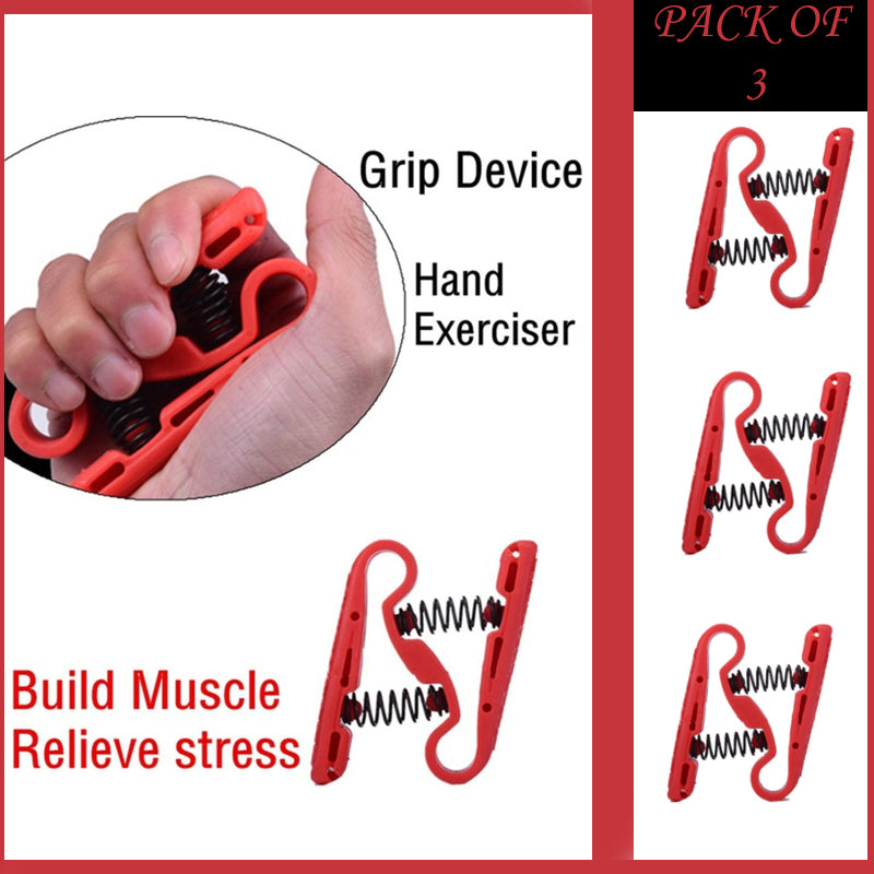 Pack Of 3 Portable Size Adjustable Hand Gripper Gym Fitness Hand Exerciser For Wrist Strength Training