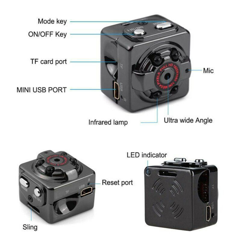 SQ8 High Quality Mini Full HD 1080P Night Vision Hidden Camera