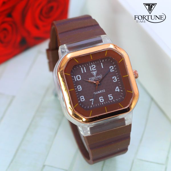 Time Worth Addidas Strap Square Wristwatches For Boys