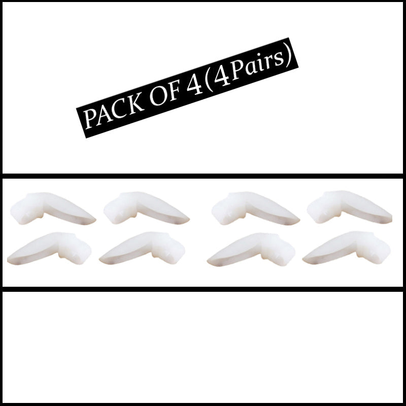 Pack Of 4 Pairs Silicone Gel Foot Fingers Hole Bunion Toe Separator Thumb Valgus Protectors